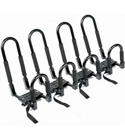 Kayak Roof Rack for Car Carrier Kayaks 2 Pairs Foldable Universal J-Bar Rack