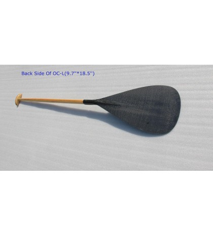 ZJ SPORT Hot Sells Hybrid Outrigger Canoe Paddle With Straight Wooden Shaft