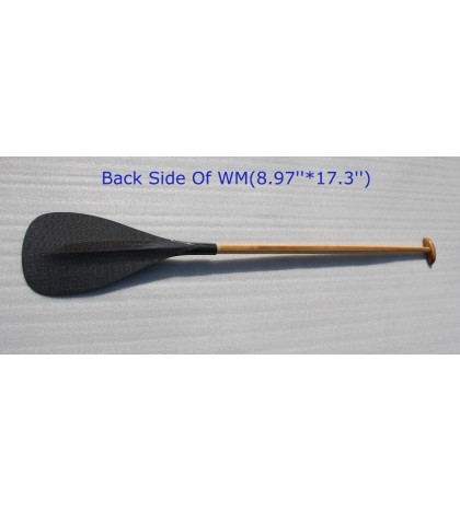 ZJ SPORT Hot Sells Hybrid Outrigger Canoe Paddle With Straight Wooden Shaft