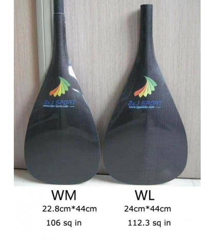 ZJ SPORT Hot Sells Hybrid Outrigger Canoe Paddle With Straight Wooden Shaft