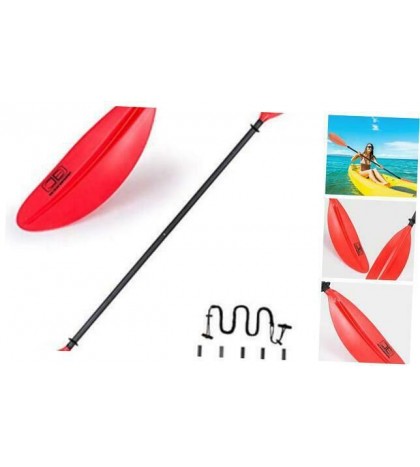 Kayak Paddle 230CM/90.5 Inches Premium Carbon Shaft Kayaking Boating Oar red