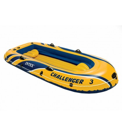 Intex Boat Mount Kit & Inflatable Raft Boat Set With Pump And Oars (2 Pack)