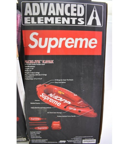 Supreme Advanced Elements Packlite Kayak Red 4 lb Multi-Chamber Packable New