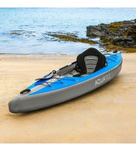 AquaTec Inflatable Kayaks [2 Sizes] | WATER SPORT BOAT With Pump, Bag & Paddles