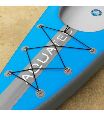 AquaTec Inflatable Kayaks [2 Sizes] | WATER SPORT BOAT With Pump, Bag & Paddles