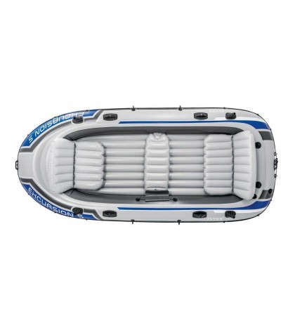 Intex Excursion Inflatable Boat Series 5-person w/ Aluminum Oars & Air Pump