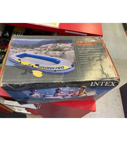 INTEX EXPLORER PRO 400 - FOUR PERSON BOAT 704 LB CAPACITY - AK 1536