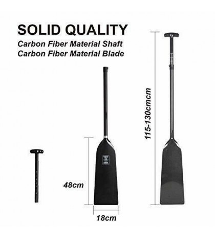 wonitago Full Carbon Fiber Dragon Boat Paddle with T Handle, IDBF Approved,