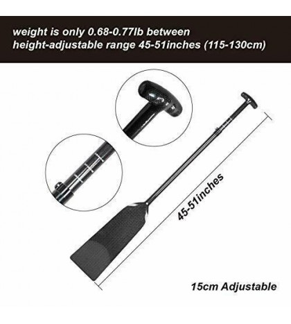 wonitago Full Carbon Fiber Dragon Boat Paddle with T Handle, IDBF Approved,