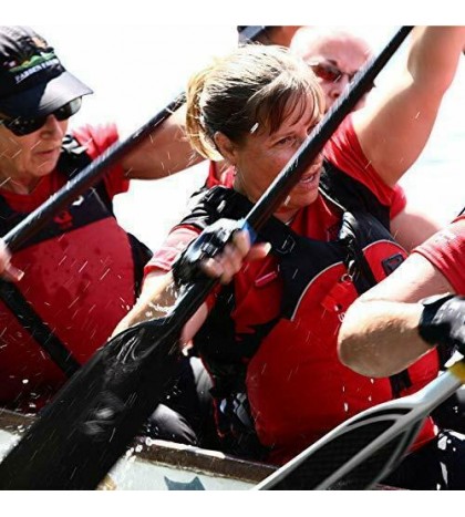 wonitago Full Carbon Fiber Dragon Boat Paddle with T Handle, IDBF Approved,