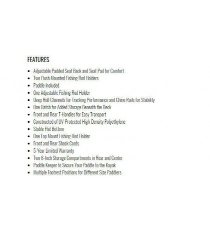 Lifetime 90508 Tamarack Angler Sit on Top Fishing Kayak (local pickup)