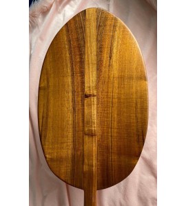 Slightly Curly Koa Paddle with Oversized Blade - Hawaiian Outrigger Cano