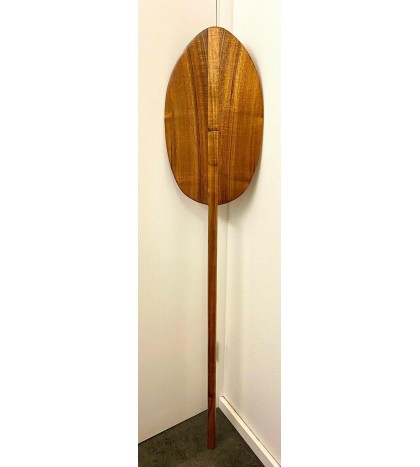 Slightly Curly Koa Paddle with Oversized Blade - Hawaiian Outrigger Cano