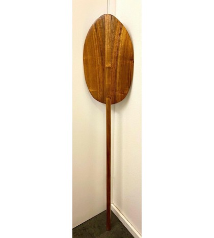 Slightly Curly Koa Paddle with Oversized Blade - Hawaiian Outrigger Cano