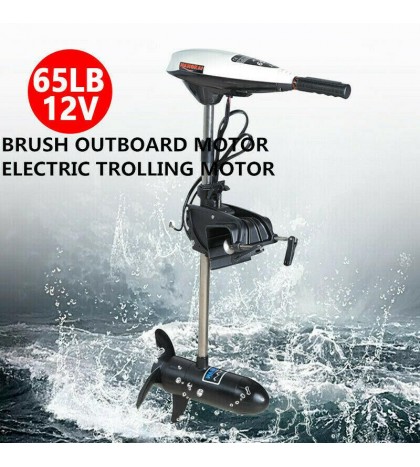 Electric 65lb 12V 660W Brush Thrust Trolling Motor Outboard Engine Boat Moroe US