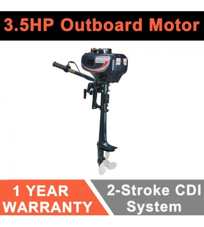 Boat 2-Stroke 3.5HP Outboard Motor Fishing Boat Engine,Water Cooling System