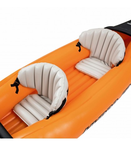 Bestway 126 x 35 Inches Lite-Rapid X2 Inflatable Kayak Float with Oars (2 Pack)