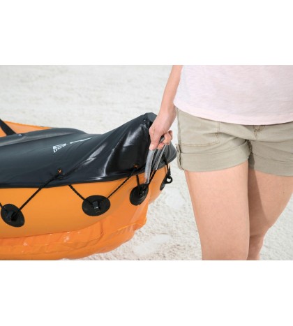 Bestway 126 x 35 Inches Lite-Rapid X2 Inflatable Kayak Float with Oars (2 Pack)