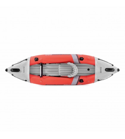 Intex Excursion Pro 1 Person Inflatable Fishing Vinyl Kayak with Oar and Pump