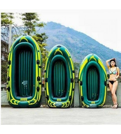 Inflatable boat, Fishing boat, 2,3,4 person boat(oar, cushion,rope,pump)