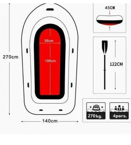 Inflatable boat, Fishing boat, 2,3,4 person boat(oar, cushion,rope,pump)