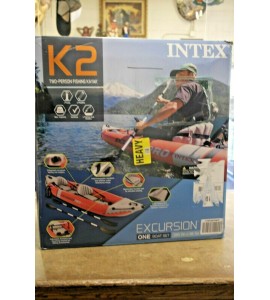 Intex Excursion K2 Professional Series 2 Person Kayak Inflattable Red