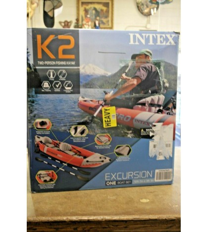 Intex Excursion K2 Professional Series 2 Person Kayak Inflattable Red