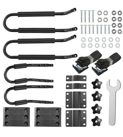 1/2/4Pair Canoe Boat Kayak Roof Rack Kayak Carrier Car Truck Top Mount J Bar
