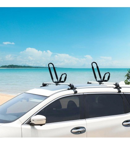 1/2/4Pair Canoe Boat Kayak Roof Rack Kayak Carrier Car Truck Top Mount J Bar