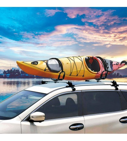 1/2/4Pair Canoe Boat Kayak Roof Rack Kayak Carrier Car Truck Top Mount J Bar