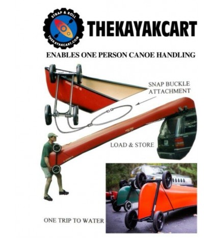 Canoe Cart 4WH  Dolly to Transport Canoe With 4 Wheels  *Made in USA*