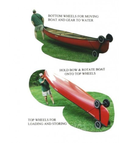 Canoe Cart 4WH  Dolly to Transport Canoe With 4 Wheels  *Made in USA*