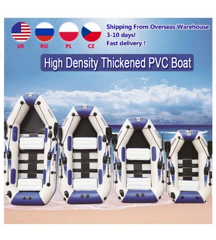 PVC inflatable boat 3 layer inflatable fishing wear-resistant 2-6 Person Kayak