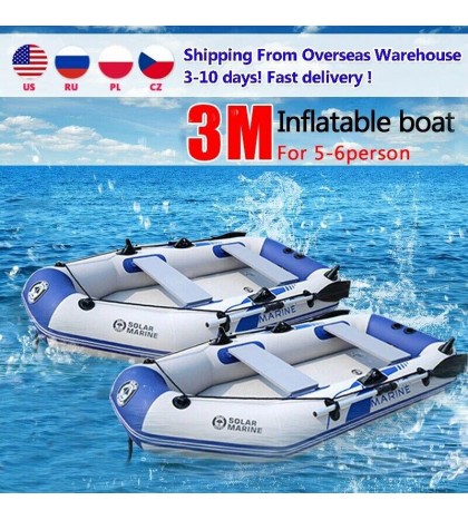 PVC inflatable boat 3 layer inflatable fishing wear-resistant 2-6 Person Kayak