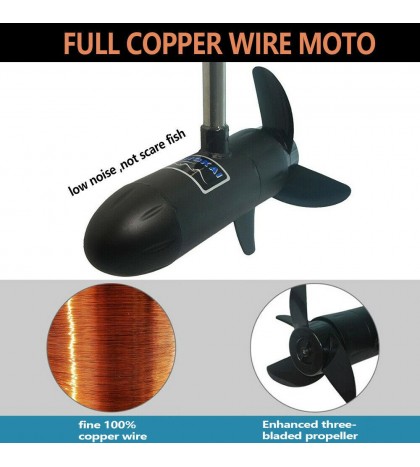 65lbs Heavy Duty Electric Trolling Motor Engine Outboard Motor Boat Engine 12V