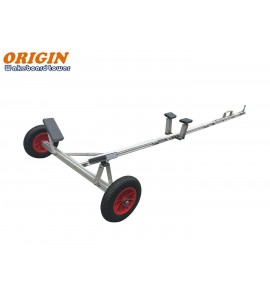 Origin Aluminum Small Boat Trailer Canoe Kayak Mover Universal Hand Dolly Origin Aluminum Small Boat Trailer Canoe Kayak Mover Universal Hand Dolly