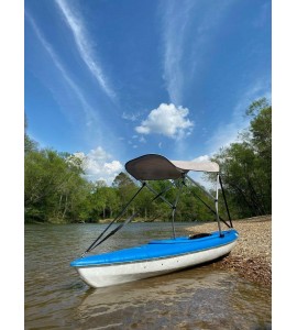 Grey 2' by 5' Canoe / Kayak Sun Shade/Canopy by Cypress Rowe Outfitters Grey 2' by 5' Canoe / Kayak Sun Shade/Canopy by Cypress Rowe Outfitters