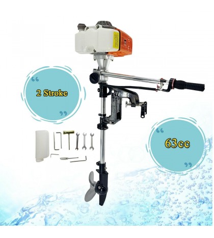 2 Stroke 4.0HP Outboard Engine Fishing Boat Engine Motor CDI System Petrol Power