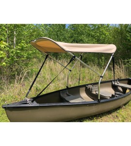 Beige 3' by 5' Canoe / Kayak Sun Shade/Canopy by Cypress Rowe Outfitters