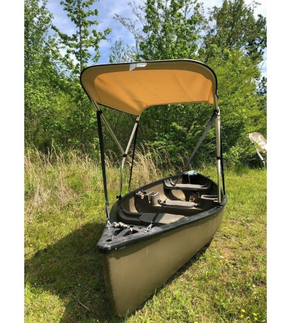 Beige 3' by 5' Canoe / Kayak Sun Shade/Canopy by Cypress Rowe Outfitters
