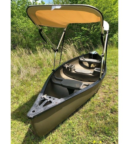 Beige 3' by 5' Canoe / Kayak Sun Shade/Canopy by Cypress Rowe Outfitters