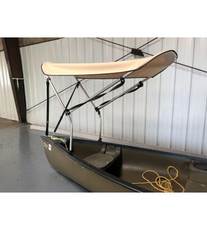 Beige 3' by 5' Canoe / Kayak Sun Shade/Canopy by Cypress Rowe Outfitters