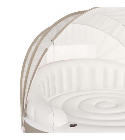 Intex Inflatable Canopy Island Float & Bestway Tropical Breeze 6 Person Float