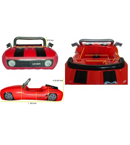 RiffRafts Inflatable Muscle Car Raft Boat