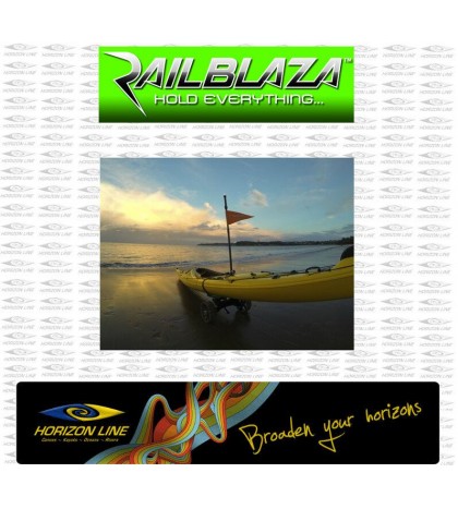 Railblaza Visibility Kit Light Flag Fishing Railblazer led safety Kayak navilux