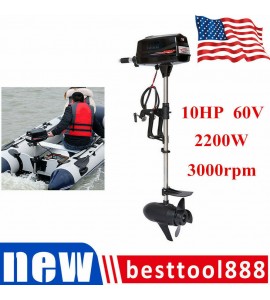 10HP 60V Electric Brushless Motor Outboard Motor Boat Engine Tiller Control US 10HP 60V Electric Brushless Motor Outboard Motor Boat Engine Tiller Control US