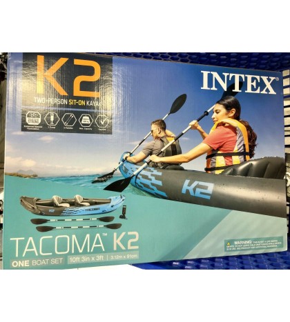 BRAND NEW Intex Tacoma K2 Inflatable Kayak (Pump, Paddles, & Bag) FREE SHIPPING!