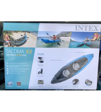 BRAND NEW Intex Tacoma K2 Inflatable Kayak (Pump, Paddles, & Bag) FREE SHIPPING!