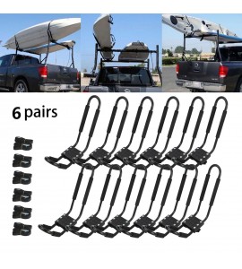 6 pairs Kayak Roof Rack Canoe Boat Car SUV Truck Top Mount Carrier J Cross bar