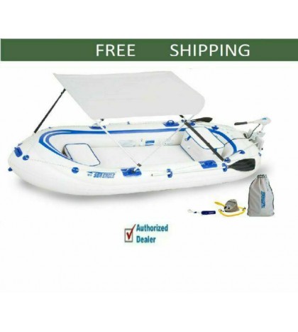 Sea Eagle SE9 Watersnake Motor Canopy Package Inflatable Runabout Boat Tender